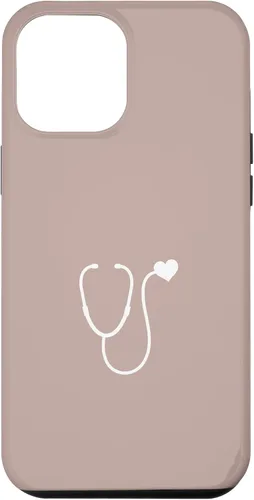 Vista 26 de Pink Taupe - Funda con estetoscopio de corazón para enfermera o doctor para iPhone 17