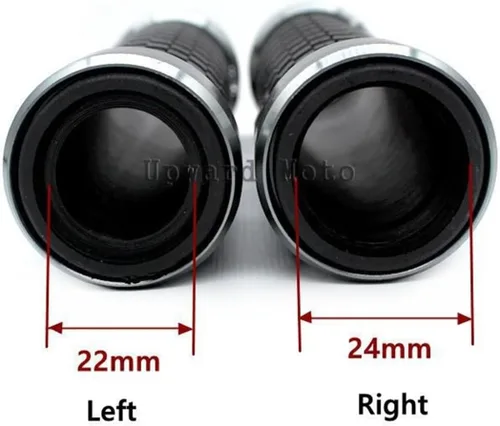 Vista 2 de For FZ8 FZ8N FZ 8 Motorcycle Accessories 7/8" 22mm Handlebar Grips Handle Grip Protector Handle Bar(Black)