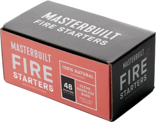 Vista 2 de Masterbuilt® Pure-Parrafin - Arrancadores de fuego de cera sin olor totalmente natural para parrilla de carbón, hechos para la serie Gravity pero