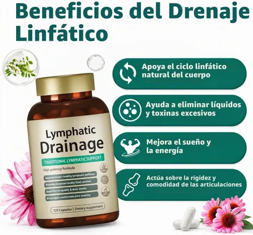 Vista 4 de Cápsulas de drenaje linfático FRZVEO, suministro para 2 meses