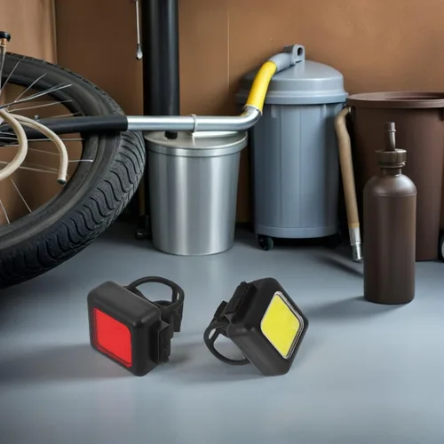 Vista 5 de VANZACK Bicycle Light Set Compact Off-Road Bike Front Headlight Rear Tail Light USB Rechargeable Waterproof for Outdoor Cycling