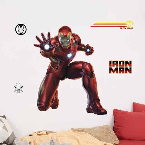 Vista 9 de Calcomanía de pared de Spider-Man de Marvel por Wall Palz, adhesivo de vinilo de 25' con interacción de realidad aumentada 3D, decoración temática
