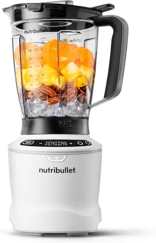 Vista 7 de NutriBullet SmartSense - licuadora de tamaño completo de 5 velocidades, 1400 vatios - Gris metalizado Metal (Gun Metal)