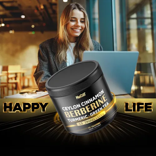 Vista 6 de Suplemento de berberina. Curcumina de cúrcuma añadida, té verde y más - Apoya la salud del corazón, el manejo del cuerpo y el sistema inmunológico