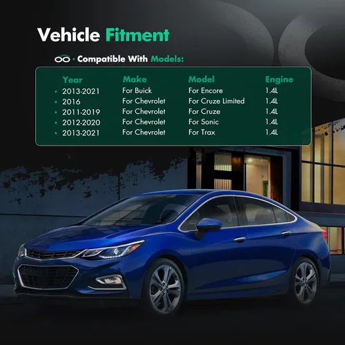Vista 3 de SCITOO 55565353 Actuador de Válvula de Recirculación de Turbina para Buick Encore 2013-2018, para Chevrolet Cruze 2011-2015, para Chevrolet Cruze