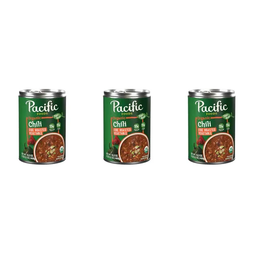 Vista 12 de Pacific Foods Sopa orgánica de pollo y chile verde con arroz y frijoles, lata de 16.3 onzas (paquete de 12)