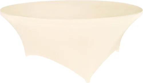Vista 70 de Mantel de cóctel de elastano redondo de 24 pulgadas x 30 pulgadas de alto, color negro