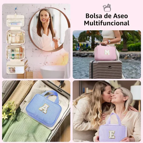 Vista 6 de TOPEAST Regalos de Navidad para Mujeres, Adolescentes y Niñas - Bolsa de Aseo Colgante de Viaje y Bolsa de Maquillaje, Bolsa de Aseo Personalizada