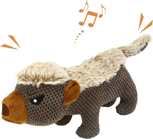 Vista 7 de IOKHEIRA Juguetes de peluche para perros para masticadores agresivos, juguetes chirriantes indestructibles para perros con papel arrugado, juguetes