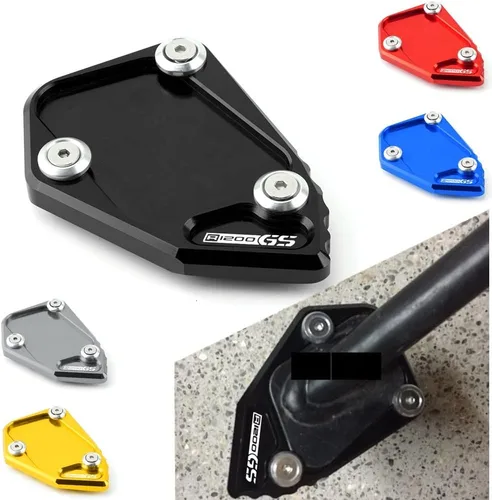 Vista 2 de SCUUBE Para BMW R 1200 GS R1200GS ADV 2008-2011 2012 Almohadilla de soporte lateral de motocicleta, extensor de pie de pie, almohadilla de Negro