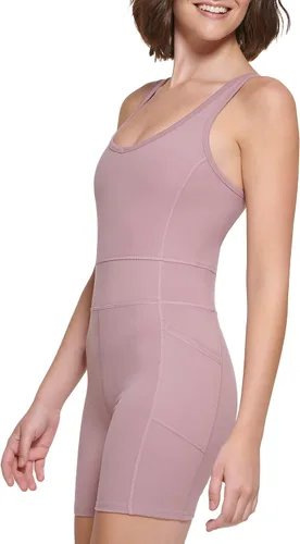 Vista 3 de Calvin Klein Performance Unitardo con tirantes y cuello en V para mujer