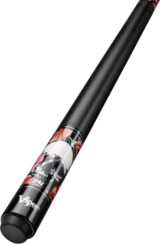 Vista 5 de Viper Taco de billar siniestro subterráneo, calaveras y rosas