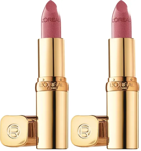 Vista 42 de L'Oréal Paris Colour Riche Original, Lápiz labial cremoso hidratante con acabado satinado con aceite de argán y vitamina E, tono rosado "Fresh as a