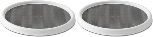Vista 15 de Copco 5234754 Plato Giratorio Lazy Susan Antideslizante para Despensa, 12 Pulgadas, Blanco/Aguamarina