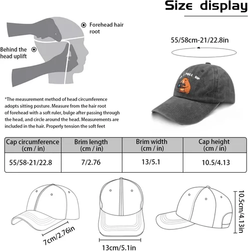 Vista 3 de devor Hats Ok I Pull Up Dad Hat for Women Graphic Hats Adjustable