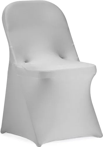 Vista 21 de Funda de silla Peomeise plegable, de elastano elástico para bodas, fiestas, banquetes, eventos