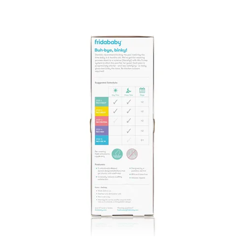 Vista 5 de Frida Baby Sistema de destete de chupete de silicona, sin BPA, sin látex