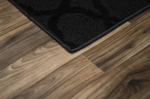 Vista 4 de Garland Rug Sparta - Alfombra antideslizante de polipropileno de 2 pies x 12 pies, color negro, ideal para salas de estar y pasillos, elegante