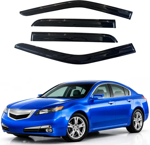 Vista 100 de Visera de ventana IG para Ford Focus Sedán y Hatchback 2012-2018, Protector de ventana lateral para lluvia y viento estilo Mugen, extra duradero