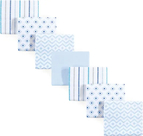 Vista 64 de Hudson Baby Unisex Baby Cotton Flannel Receiving Blankets Bundle, Neutral Woodland Pals, One Size (Pack of 2)