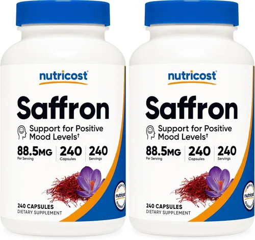 Vista 9 de Nutricost - Extracto de Azafrán 88.5 mg, 240 Cápsulas - Cápsulas vegetarianas, sin OMG, sin gluten