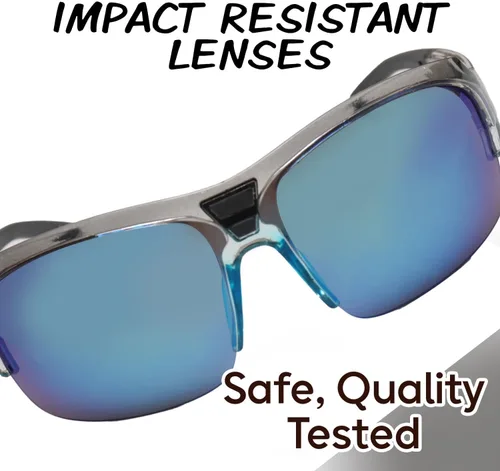 Vista 3 de Universal Studios Jurassic World - Gafas de sol para niños, elegantes, cómodas y duraderas, con protección UV, con funda de transporte suave
