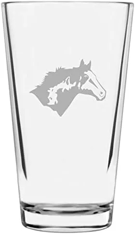 Vista 12 de Shetland Pony (cuerpo) - Vaso de pinta grabado con temática de caballo alternativo de 16 onzas