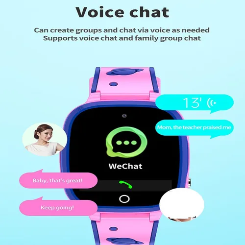 Vista 3 de Niños reloj inteligente 1.44" pantalla a color impermeable niños