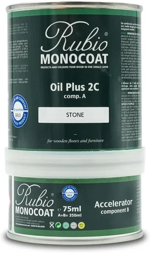 Vista 212 de Rubio Monocoat Tinte y acabado para madera de 650 pies cuadrados - Niebla 5% Oil Plus 2C Aceite de linaza ecológico de secado rápido