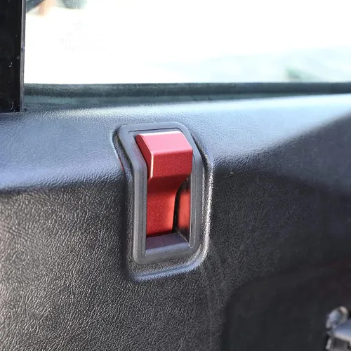 Vista 4 de YIWANG Aleación de aluminio para Land Rover Defender 90 110 130 2004-2018 cubierta de cuenco de puerta interior de automóvil, accesorios de repuesto