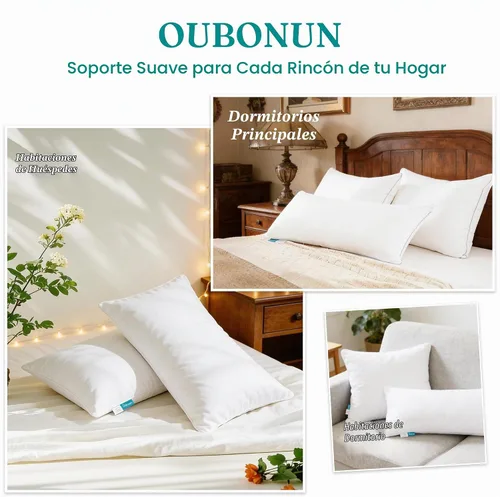 Vista 7 de Oubonun Cojín decorativo de felpa de 12 x 16 pulgadas, con funda 100% algodón, para sofá, cama, silla, paquete de 1