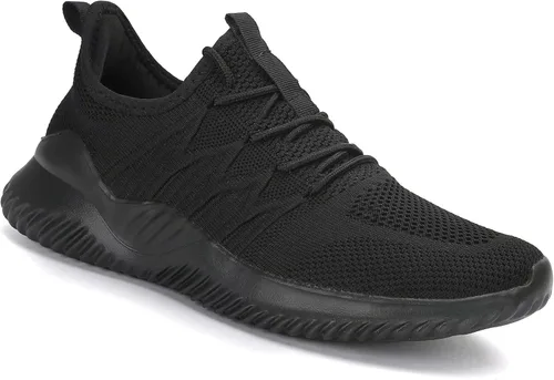 Vista 3 de Zapatos casuales para correr para hombre, ligeros, cómodos, informales, de malla, para trabajo, gimnasio, tenis, caminar, entrenamiento cruzado