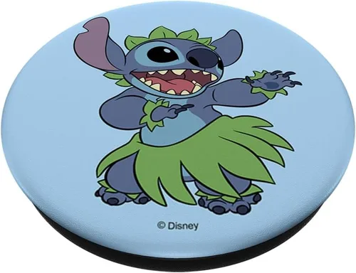 Vista 2 de Disney Lilo & Stitch Hula Dancing Cute Stitch Retrato PopSockets Estándar PopGrip