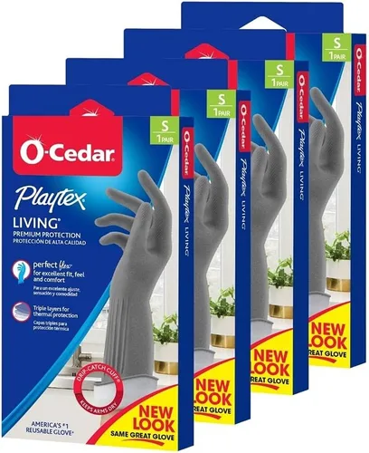 Vista 7 de Playtex Living - Guantes de limpieza de goma reutilizables (pequeños, 3 pares), guantes reutilizables para el hogar de protección prémium