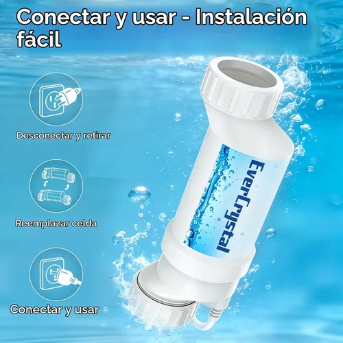 Vista 2 de Celda de sal para piscina, se adapta a célula de sal de Hayward Blanco