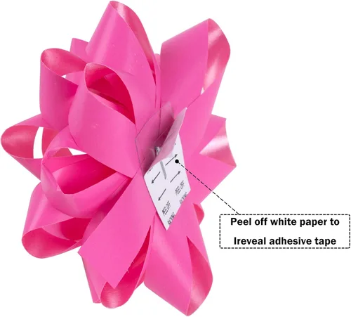 Vista 3 de WRAPAHOLIC Surtido de 19 lazos de regalo, 16 lazos de regalo de varios colores (rosa, blanco, plateado), 2 cintas rizadoras prensadas, 1 lazo rizado