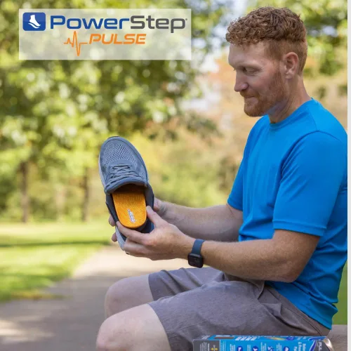 Vista 8 de PowerStep Pulse Thin Orthotics, Arch Support Inserts, Pain Relief for Cleats & Tight Running Shoes, Insoles for Plantar Fasciitis Relief, Mild