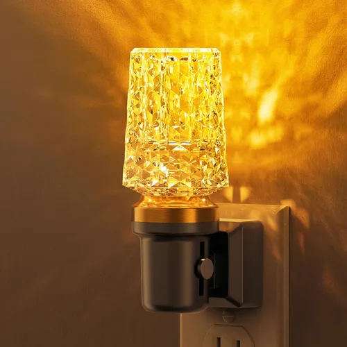 Vista 13 de L LOHAS LED Luz nocturna, luces nocturnas regulables que se enchufan a la pared, sensor de luz