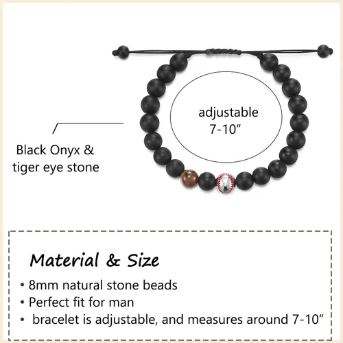 Vista 5 de Brazalete de béisbol/fútbol/baloncesto/hockey/golf/fútbol americano para regalos para niños y hombres