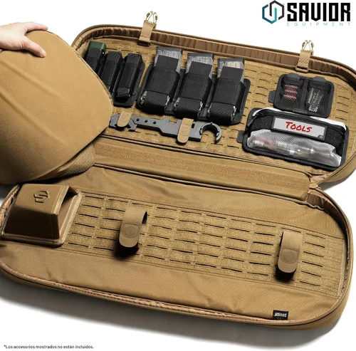 Vista 2 de Savior Equipment Specialist Series 30" 34" 38" Covert Tactical Gun Bag Backpack Soft Case with Compartment, Low Profile Bug Out Truck Bag