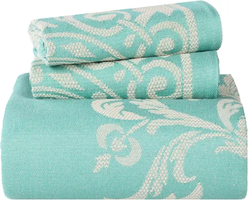 Vista 14 de Superior Juego de colcha de mezcla de algodón de 2 piezas, colcha de gran tamaño, 1 funda de almohada a juego, manta ligera, decoración de ropa