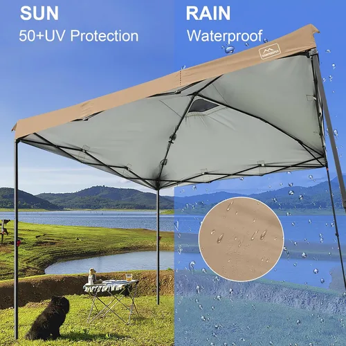 Vista 66 de KAMPKEEPER Cubierta de Repuesto Superior para Carpa Toldo Emergente con Ventilación de Aire y Correa Elástica Ajustable, Poliéster Resistente a Azul