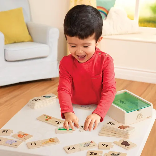 Vista 2 de Battat – One – Match Puzzle – Rompecabezas de madera para niños pequeños – Juguetes de madera – Juguetes educativos – Más de 3 años – Rompecabezas