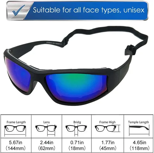 Vista 4 de LUFF UV400 Outdoor Riding Sunglasses for Men, Protects Your Eyes from Glare Verde