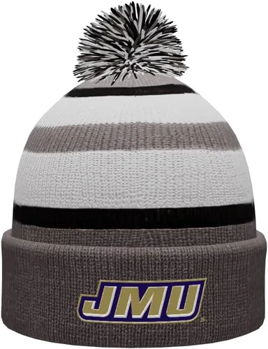 Vista 91 de NCAA Prime - Gorro de punto de invierno con pompón plegable