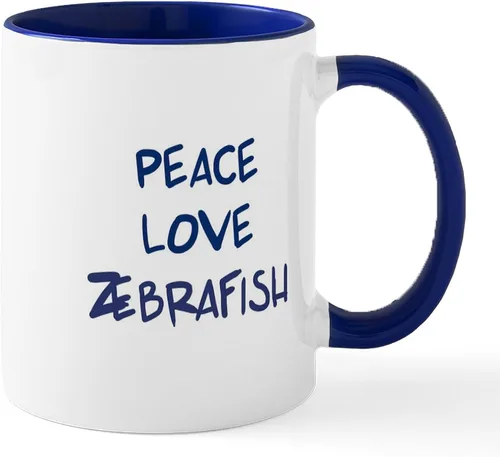 Vista 21 de CafePress I Speak Zebrafish - Taza de café de cerámica, taza de té de 11 onzas