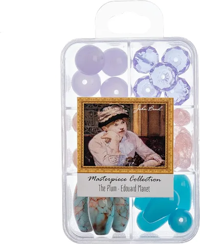 Vista 16 de John Bead Masterpiece Collection - Caja de cuentas de vidrio con mezcla de 3.00 oz A Bar en The Folies-Bergère - Edouard Manet Un bar