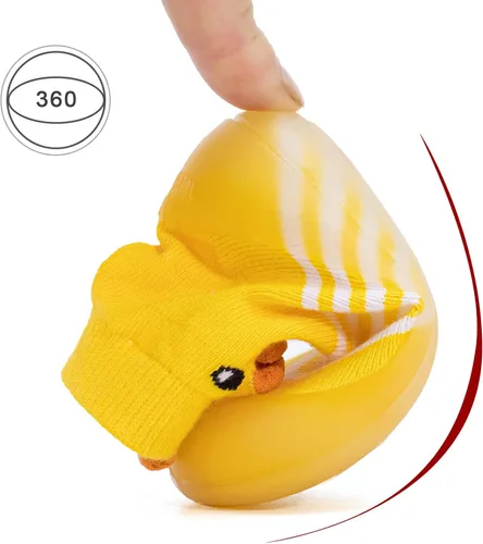 Vista 6 de Zapatos de calcetín para bebé, suela de goma suave, antideslizante, para interiores, para bebés, niños y niñas, zapatos de entrenamiento