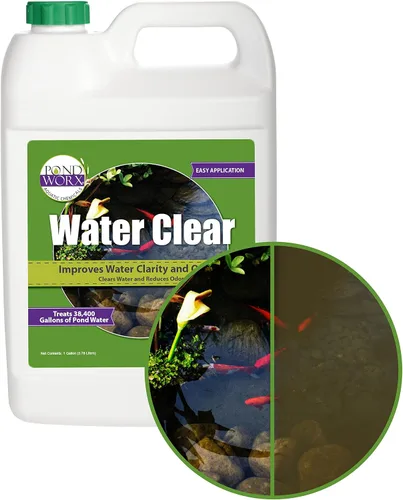 Vista 8 de Pond Worx Agua clara: la formulación concentrada mejora la claridad y calidad del agua, ayuda a limpiar el agua turbia, segura para peces, mascotas