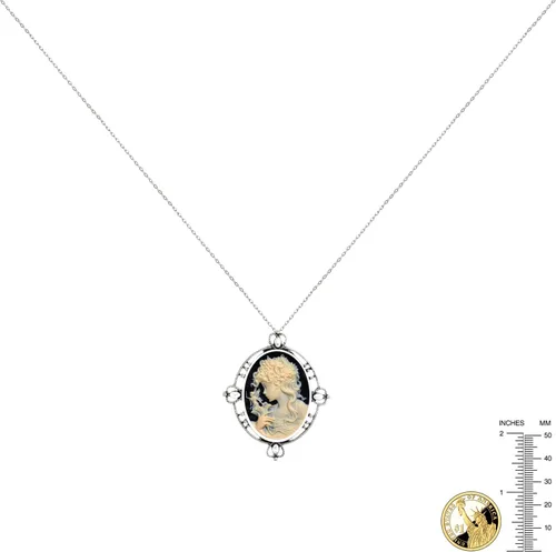 Vista 4 de Everywhere My Heart Pendant Collar Cameo Destaca You, Resina, Resina